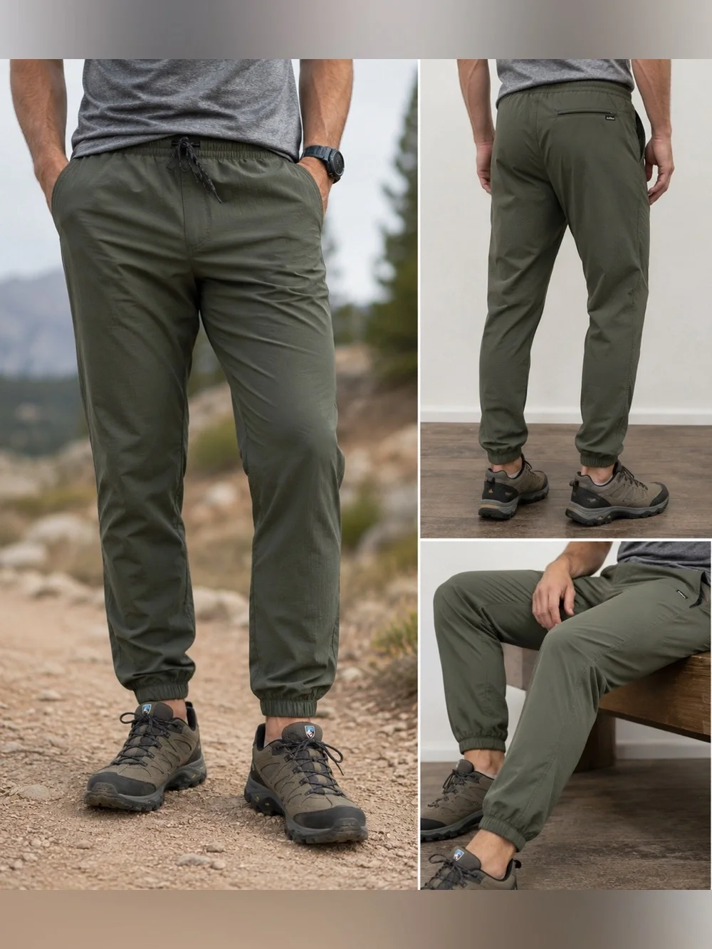 Kuhl Suppressor Jogger Pants Men’s Small Olive Green Hiking Trail Stretch